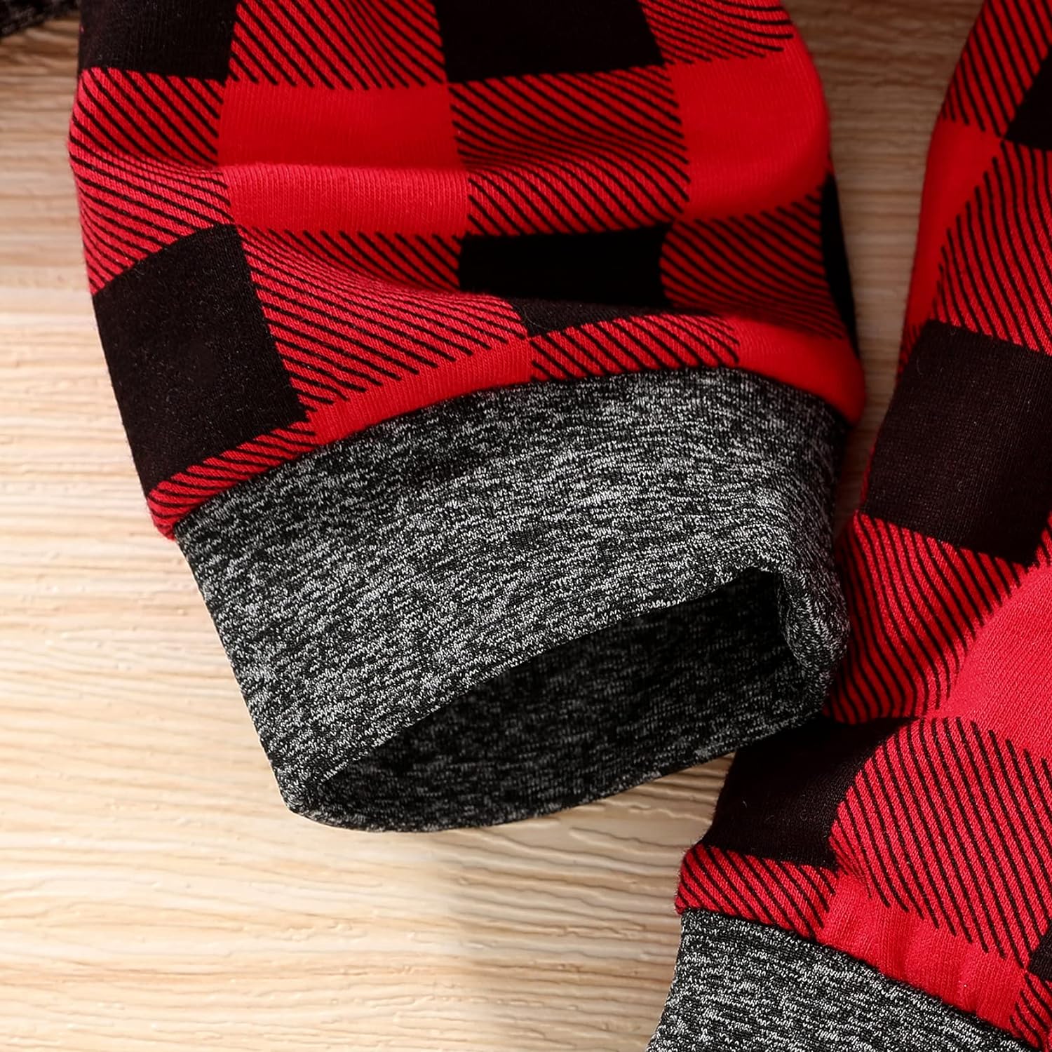 I'm so thankful Newborn Baby Boy Fall Clothes Infant Plaid Long Sleeve Button Romper and Pants Set Winter Outfits - Image 7